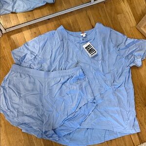 Lunya Light Blue Pajama Set